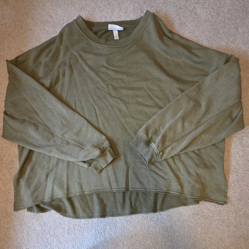 Colsie - Target - Olive Green Oversized Sweatshirt